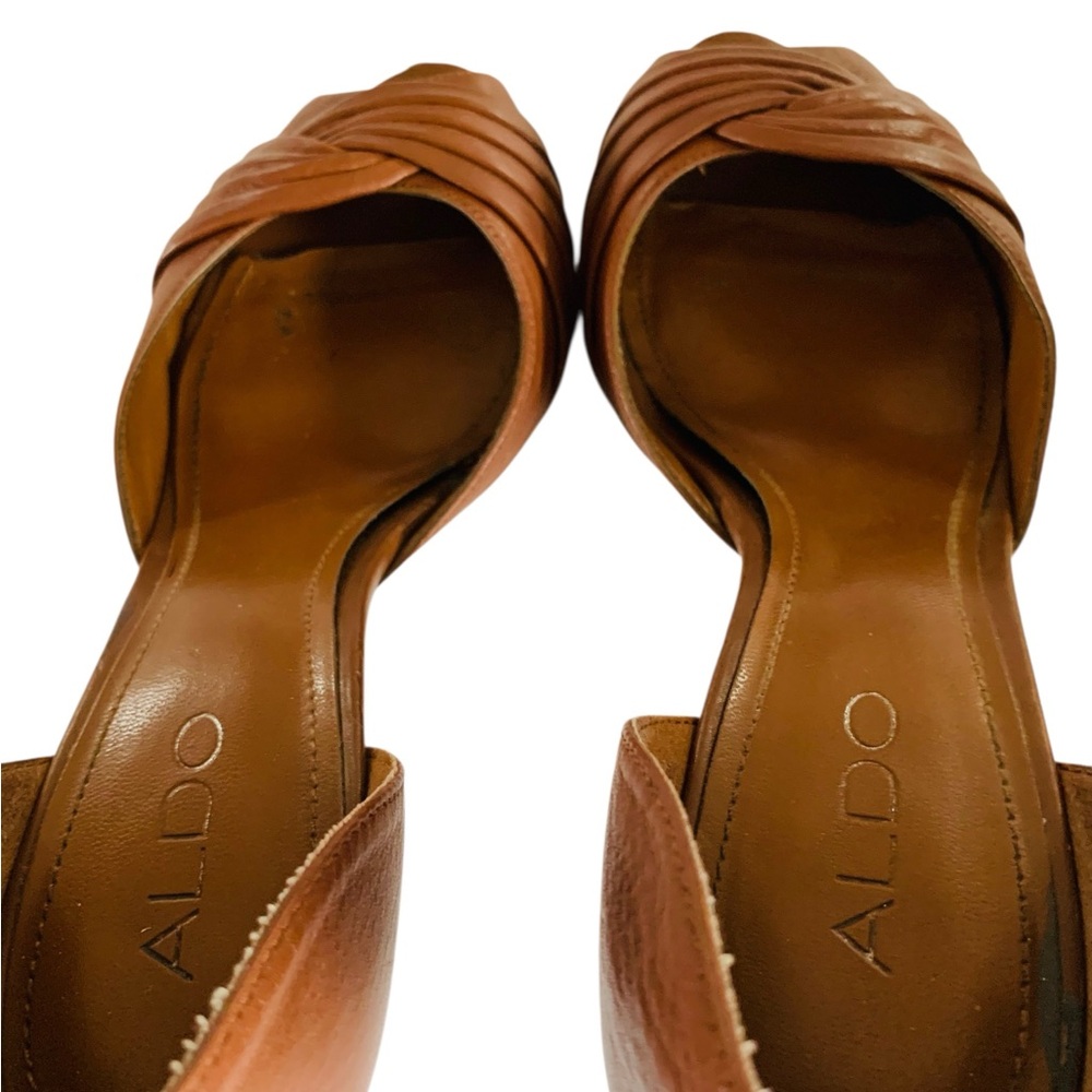Aldo Copenhagen Brown Heels Sz 38/7.5 - Picture 5 of 10